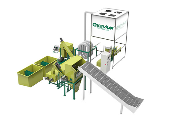 Système de ligne de nettoyage de recyclage GREENMAX